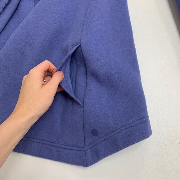 Zella Cape Cardigan Womens M Medium Drape Collar One Button Fleece Lined Cloak - Picture 7 of 11